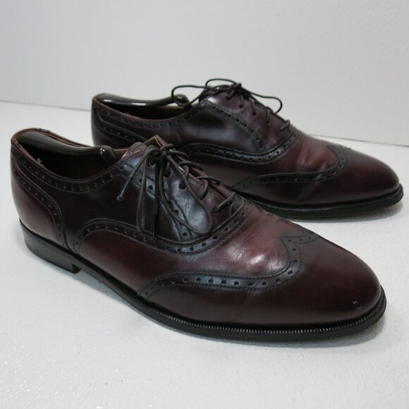 Cole Haan Brogue Leather Men's Dress Wingtip Oxfords Formal Footwear USA 10 D - Picture 2 of 7